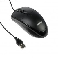 Мышь Smartbuy ONE 215, проводная, оптическая, 1500 dpi, USB, чёрная