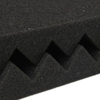 Шумоизоляционная акустическая панель (волна) 30х30 см черная