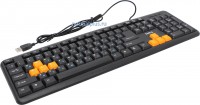 Клавиатура DIALOG KS-020U, черная/оранжевая, USB