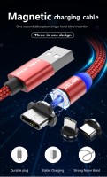Магнитный USB-кабель USLION micro-USB для быстрой зарядки и передачи данных