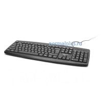Клавиатура проводная Gembird KB-8351U-BL,черная, USB, 104 клавиши