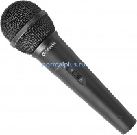 Микрофон беспроводной для караоке Defender MIC-142 черный, кабель 5 м